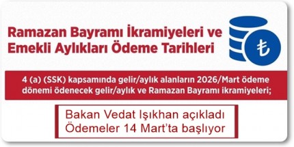 Emekli Bayram İkramiyesi ve Maaş Ödeme Takvimi Belli Oldu